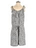 MSK 100% Rayon Animal Print Gray Romper Size M - photo 1