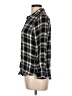 Olive and Oak 100% Rayon Plaid Black 3/4 Sleeve Button-Down Shirt Size L - photo 5