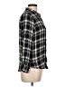 Olive and Oak 100% Rayon Plaid Black 3/4 Sleeve Button-Down Shirt Size L - photo 4