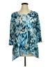 Chico's Blue 3/4 Sleeve Blouse Size XL (3) - photo 1