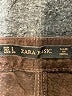 Zara Basic 100% Leather Solid Brown Casual Skirt Size S - photo 4