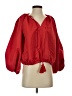 Free Assembly 100% Recycled Polyester Red 3/4 Sleeve Blouse Size P (petite) - photo 1
