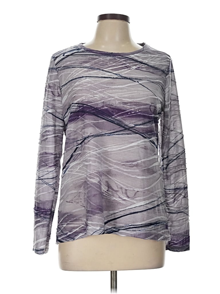 Pre-owned Simply Vera Vera Wang Long Sleeve T-shirt In Purple