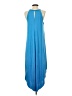 Double Zero Solid Blue Casual Dress Size S - photo 2