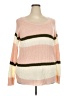 Joe Boxer 100% Acrylic Color Block Pink Pullover Sweater Size 2X - photo 1