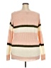 Joe Boxer 100% Acrylic Color Block Pink Pullover Sweater Size 2X - photo 2