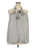 Torrid 100% Polyester Gray Sleeveless Blouse Size 2X Plus (2) - photo 1