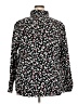 Chaps Floral Black Long Sleeve Blouse Size 2X - photo 2