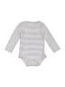 Primary Clothing Stripes Gray Long Sleeve Onesie Size 12-18 mo - photo 1