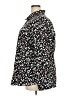 Chaps Floral Black Long Sleeve Blouse Size 2X - photo 5