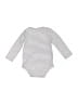 Primary Clothing Stripes Gray Long Sleeve Onesie Size 12-18 mo - photo 2