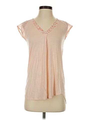Little Yellow Button Short Sleeve Top (view 1)