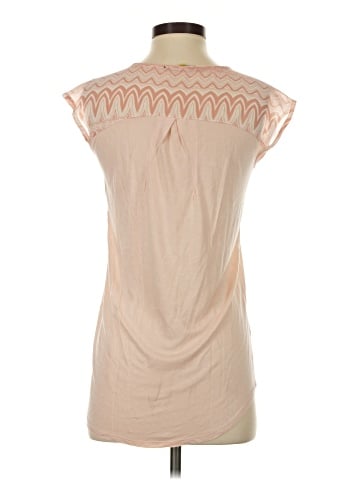 Little Yellow Button Short Sleeve Top (view 2)