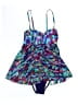 Profile by Gottex 100% Polyamide Print Blue One Piece Swimsuit Size 8 - photo 1