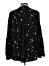 Hilary Radley 100% Polyester Floral Black Long Sleeve Blouse Size L - photo 2