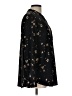Hilary Radley 100% Polyester Floral Black Long Sleeve Blouse Size L - photo 4
