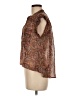 Delia's 100% Polyester Brown Short Sleeve Blouse Size M - photo 5