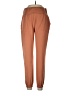 SOFIA Solid Brown Casual Pants Size L - photo 1