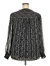 Tamara H. 100% Polyester Black Long Sleeve Blouse Size 2X - photo 2