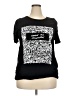 Forever 21 Plus Graphic Black Short Sleeve Top Size 2X - photo 1