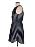 Monteau Stripes Blue Casual Dress Size L - photo 5