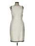 J.Crew 100% Polyester Tweed Silver Cocktail Dress Size 10 - photo 1