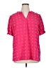 Merokeety Pink Short Sleeve Blouse Size XL - photo 1