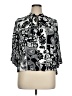 Unique Spectrum 100% Rayon Black 3/4 Sleeve Blouse Size 1X - photo 1