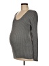 Gap - Maternity 100% Cotton Gray Pullover Sweater Size Med Maternity - photo 1