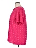 Merokeety Pink Short Sleeve Blouse Size XL - photo 5