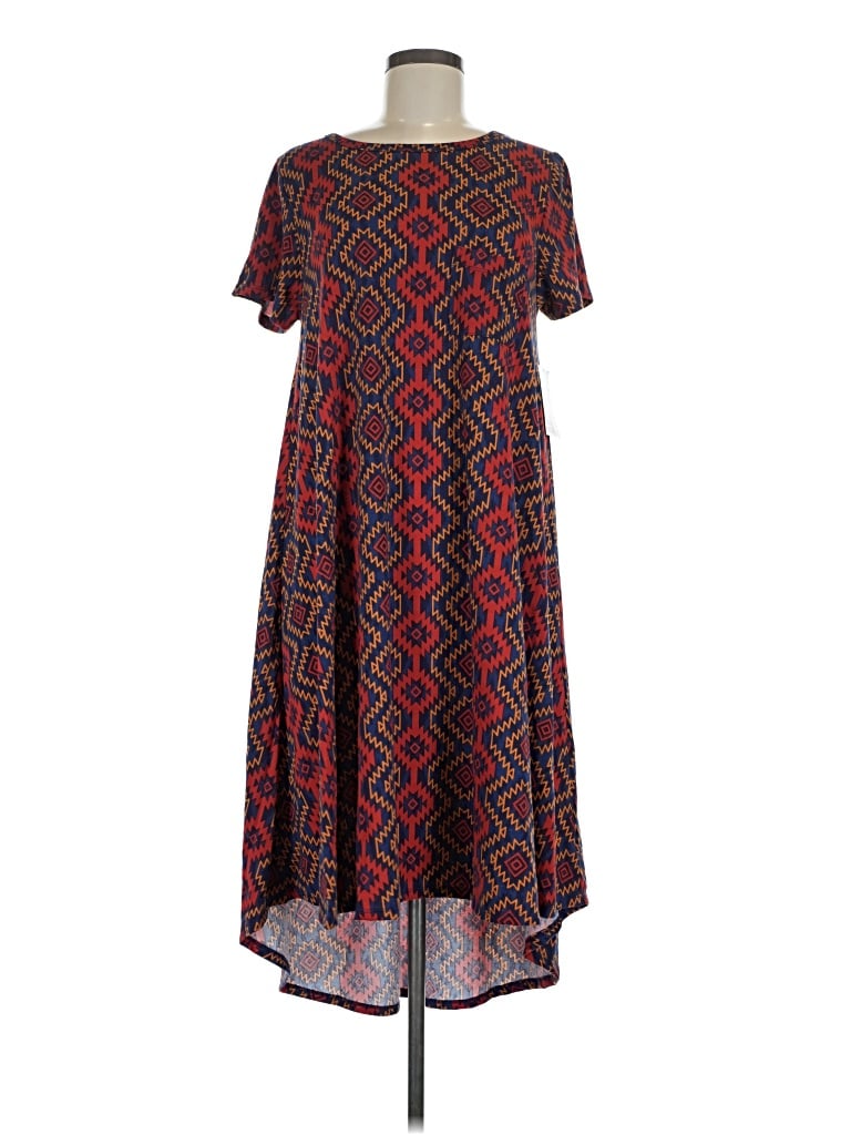 Pre-owned Lularoe Casual Dress In Red