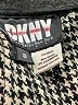 DKNY Houndstooth Black Wool Skirt Size 8 - photo 3