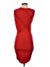 Bordeaux Solid Orange Red Cocktail Dress Size XS - photo 2
