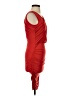 Bordeaux Solid Orange Red Cocktail Dress Size XS - photo 4