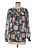 Ann Taylor LOFT 100% Polyester Gray Long Sleeve Blouse Size M - photo 1