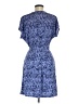 Nine West Animal Print Blue Casual Dress Size M - photo 2