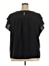 Lands' End 100% Polyester Black Short Sleeve Top Size 24W - photo 2