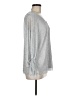 CeCe Silver Long Sleeve Blouse Size M - photo 4