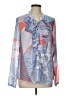 Tommy Hilfiger 100% Polyester Blue Long Sleeve Blouse Size L - photo 1