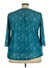 Bebonnie Teal 3/4 Sleeve Blouse Size 3X - photo 2