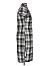 Assorted Brands Plaid Gray Casual Dress Size XL - photo 4