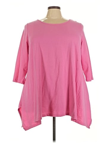 Woman Within 3/4 Sleeve Top (view 1)