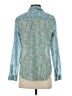 J.Jill 100% Cotton Paisley Teal Long Sleeve Button-Down Shirt Size XS - photo 2