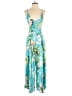 Boston Proper 100% Rayon Tropical Teal Jumpsuit Size 4 - photo 1