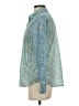 J.Jill 100% Cotton Paisley Teal Long Sleeve Button-Down Shirt Size XS - photo 5