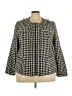 Fashion Bug 100% Acrylic Houndstooth Ivory Jacket Size 24 - photo 1