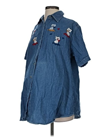 Take Nine Maternity Wear Short Sleeve Button-Down Shirt (view 1)