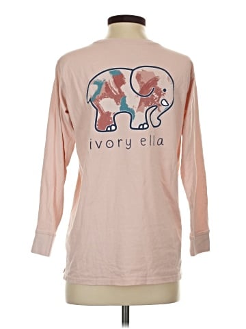 Ivory Ella Long Sleeve T-Shirt (view 2)