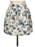 Stradivarius Floral Ivory Casual Skirt Size 8 - photo 1