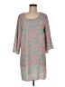 Assorted Brands 100% Polyester Print Pink Casual Dress Size M - photo 1